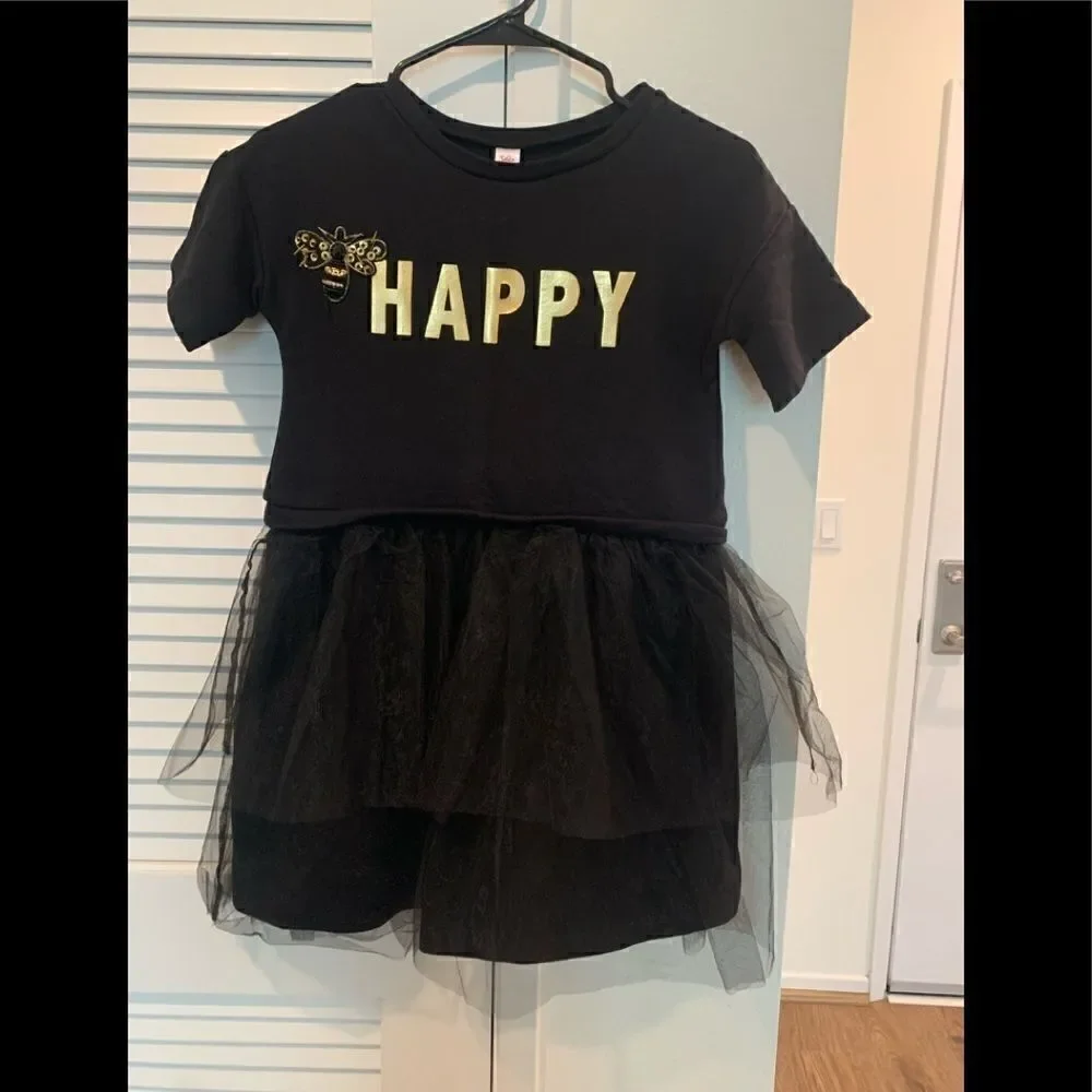 Justice Bee Happy Applique Tulle TUTU DRESS